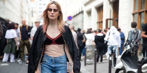 How to Wear Bra Over Clothes - Bustier and Bra Trend Spring 2017