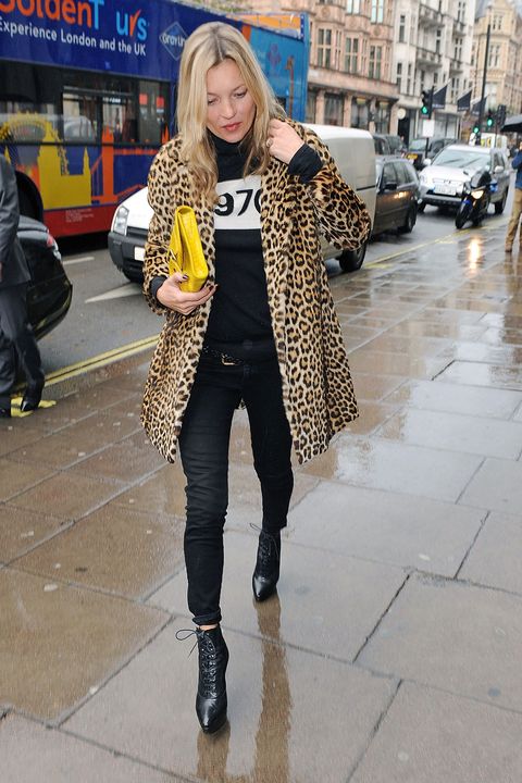 Celebrities in Leopard Coats - How to Style Leopard