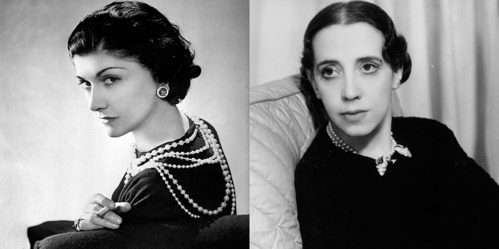 <p>Chanel might have more name recognition now, but back in the day, the two designers were fearsome rivals on the Paris fashion scene. Some said Schiap was the bolder and more innovative of the two, which might have had something to do with Chanel setting her on fire. (By "accidentally" bumping her into a candelabra at a party; other guests extinguished her dress with soda water.) No matter who was the greater talent, though, both contributed volumes to the art of shade, with Chanel calling Schiap "that Italian artist who makes clothes."</p>