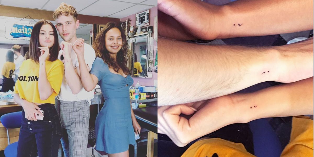 Selena Gomez Gets a Matching Semicolon Tattoo with 13 ...