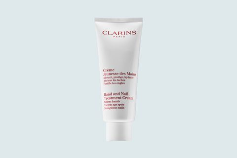 <p>This moisture-intensive hand&nbsp;cream is reported to be a&nbsp;royal staple at&nbsp;Buckingham Palace, the family's&nbsp;primary residence. File under: Ways To Make Your&nbsp;Medicine Cabinet More Regal.</p><p>Clarins Hand and Nail Treatment Cream, $30;&nbsp;<a href="https://www.clarins.co.uk/hand-and-nail-treatment-cream/C020204002.html" data-tracking-id="recirc-text-link">clarins.co.uk</a>.</p>