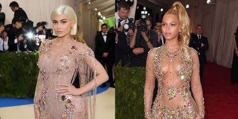 Kylie Jenner Tries To Pull Off Beyoncés 2015 Dress At Met Gala
