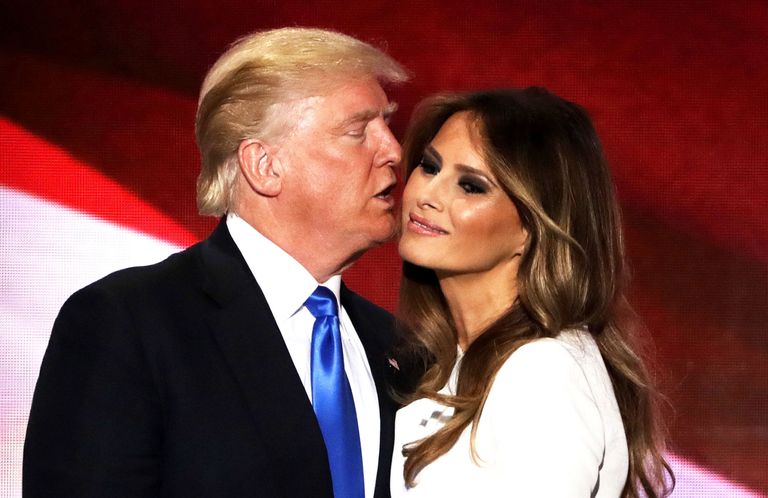 Donald Trump Holds Melania's Butt After She Rejects His Hand - Melania ...