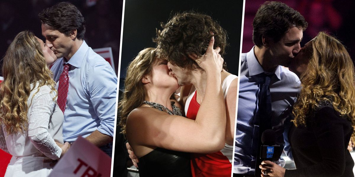 Justin Trudeau Kissing Sophie Grgoire Trudeau Justin Trudeau Kissing