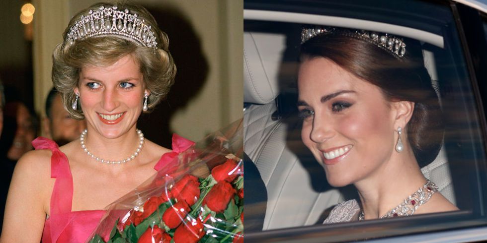 Kate Middleton Wore Princess Dianas Favorite Tiara Again Tonight Cambridge Lovers Knot Tiara 