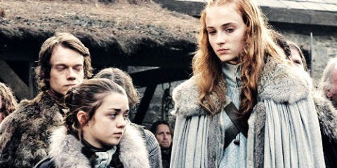 Arya and Sansa Reunite on Game of Thrones - Sky Atlantic Game of Thrones Ad