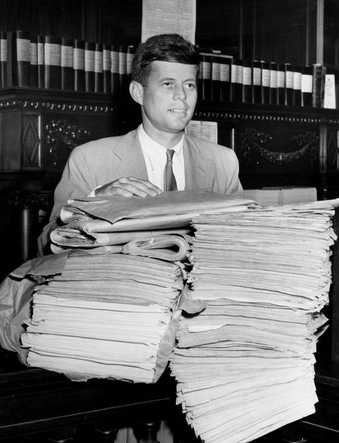 <p>Before his entry into politics, John was deeply invested in <a href="http://www.history.com/news/history-lists/10-things-you-may-not-know-about-john-f-kennedy" data-tracking-id="recirc-text-link">writing and journalism</a>. At age 22, he authored his first book, <em data-redactor-tag="em" data-verified="redactor">Why England Slept</em>.&nbsp;In 1945, he spent a few months working for William Randolph Hearst's newspaper company, reporting on the aftermath of the war and the United Nations conference in San Francisco. In 1957, Kennedy received a Pulitzer Prize in biography for his book, <em data-redactor-tag="em" data-verified="redactor">Profiles in Courage</em>.&nbsp;However, the award&nbsp;was controversial, as many believed that most of the book was ghostwritten by Theodore Sorensen, and thus, that Sorensen&nbsp;deserved the award.&nbsp;</p>