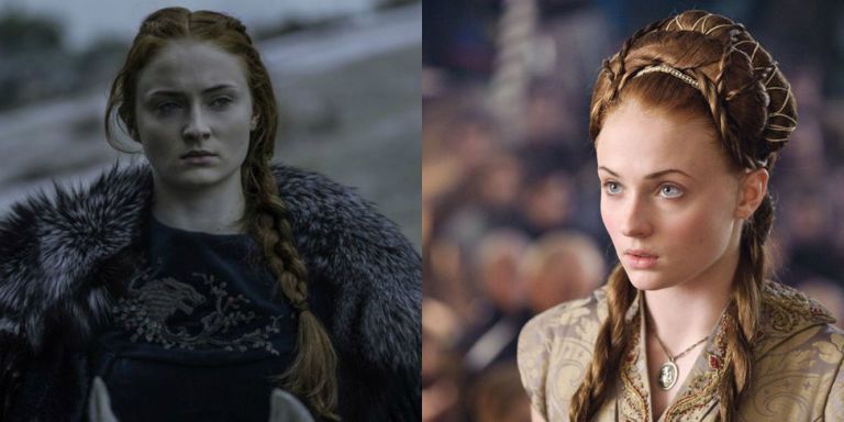 Game Of Thrones Sansa Stark Hair Evolution Game Of