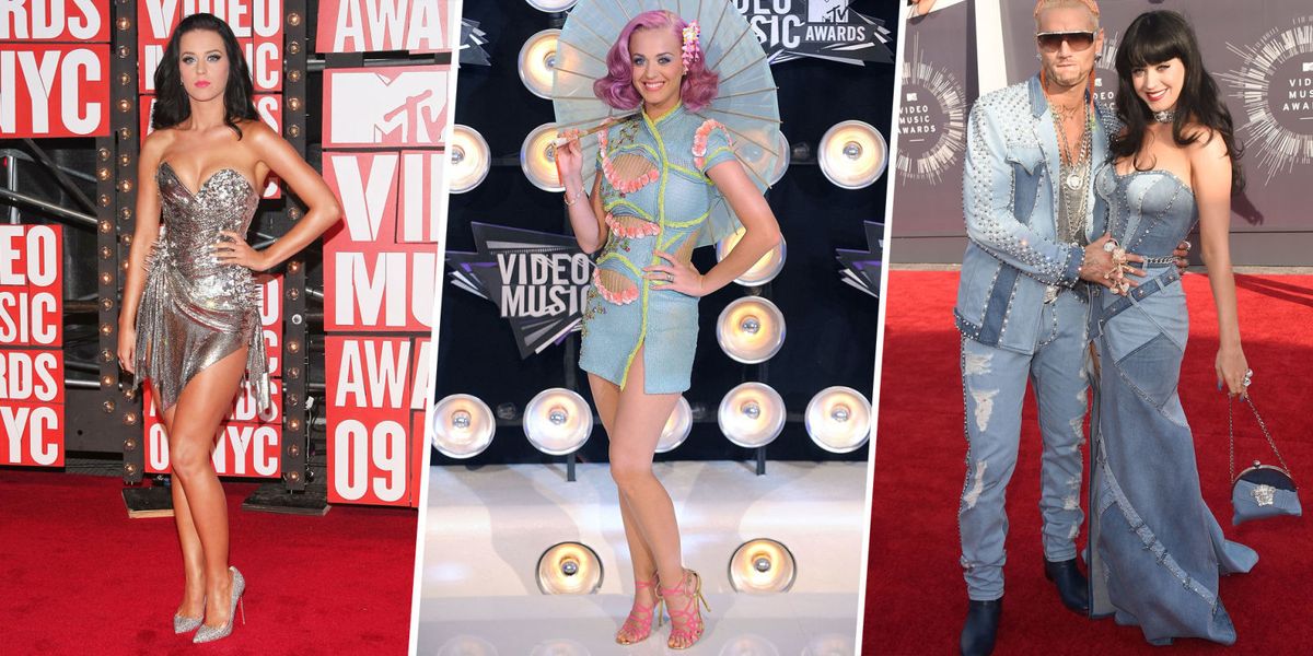 Katy Perry at the VMAs Katy Perry's VMA Red Carpet and Stage Looks