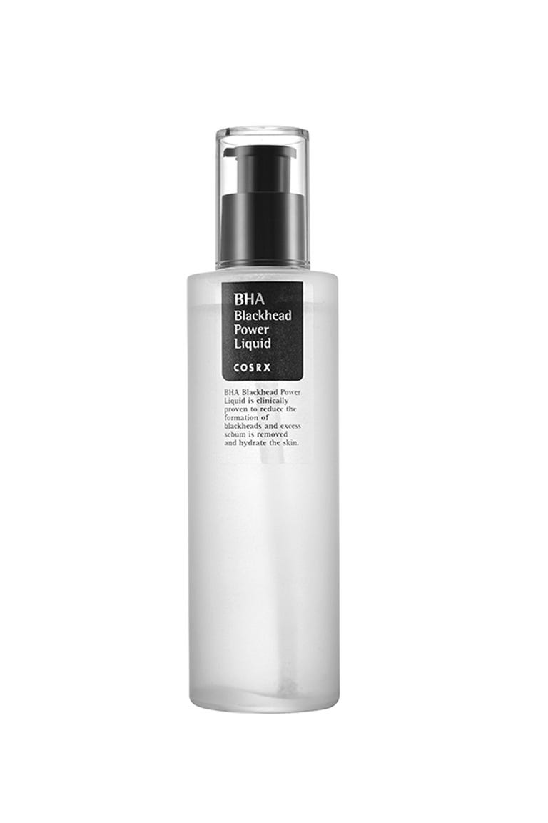 Then Apply Your Acids <p>Fun fact: A choir of angels literally sings each time you unscrew the cap to this pore-clearing serum. Okay, not really, but the four-percent BHA (beta hydroxy acid) in this magical liquid will gently soften rough skin, dissolve blackheads, and fade dark spots with consistent nightly use. </p><p><i data-redactor-tag="i">Cosrx BHA Blackhead Power Liquid, $15</i><strong data-redactor-tag="strong"></strong></p><p><strong data-redactor-tag="strong">BUY IT: <a href="https://www.amazon.com/Cosrx-Bha-Blackhead-Power-Liquid/dp/B00OZEJ8R8">amazon.com</a>.</strong></p>