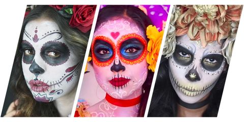 Welp 7 Gorgeous Dia De Los Muertos Makeup Ideas - Easy Day of the Dead WC-19