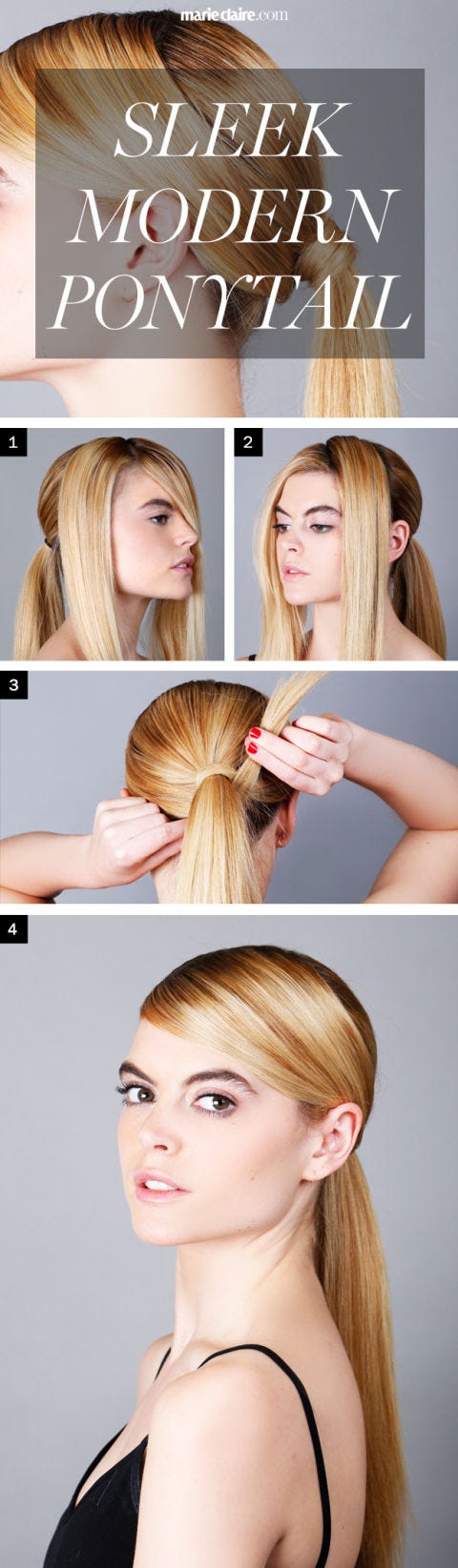 Hair How To Sleek Ponytail