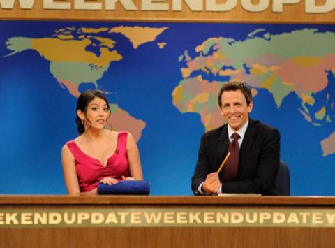 Cecily Strong Weekend Update Snl Snl Weekend Update Seth Meyers