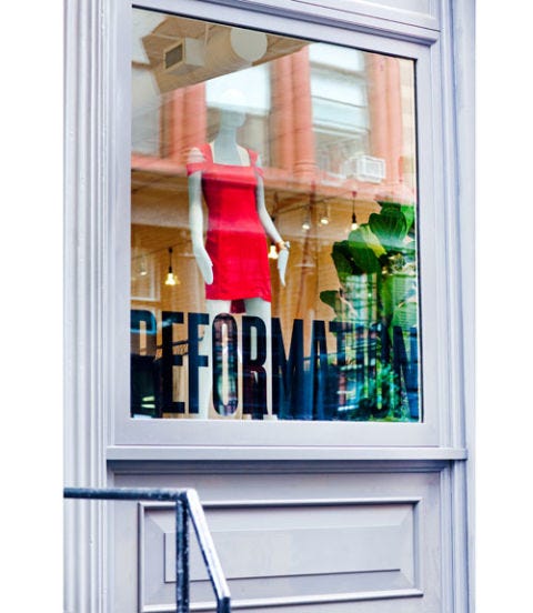 Reformation Soho Store on Howard Street - Reformation Vintage and Eco ...