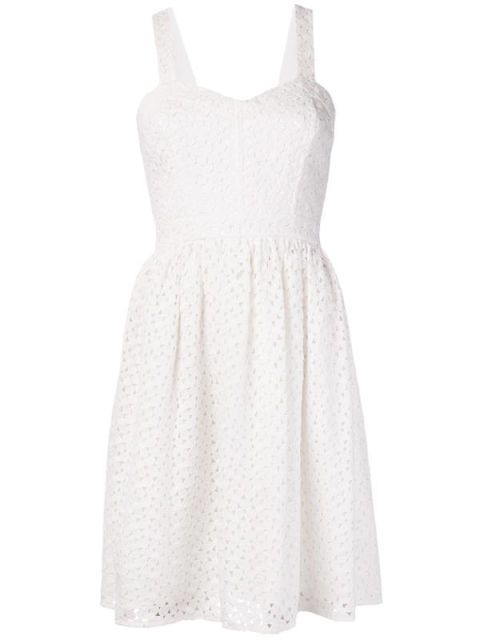 Kate Middleton Inspired Dress - Kate Middleton White Eyelet Dress