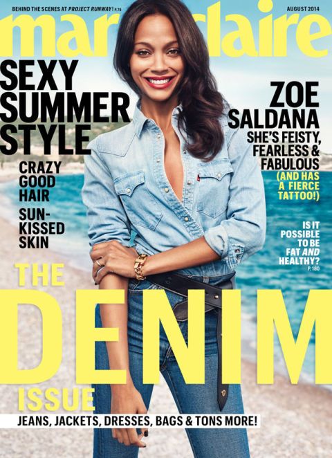 Zoe Saldana Marie Claire Cover Zoe Saldana Interview