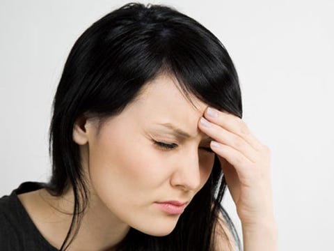 Stress Package stressed woman with a headache