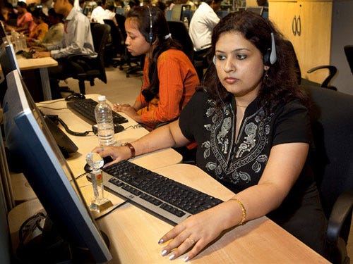 Photos of Indian Call Centers
