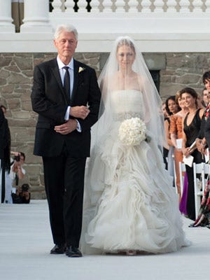 Chelsea Clinton Vera Wang Wedding Dress