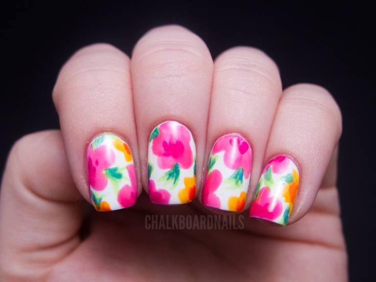 30 Best Spring Floral Nail Art Ideas Flower Nail Art Manicures