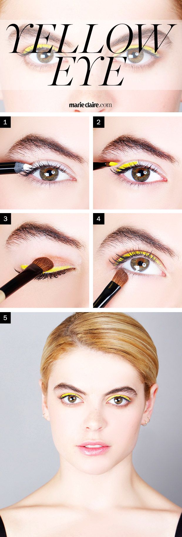 yellow eyeliner