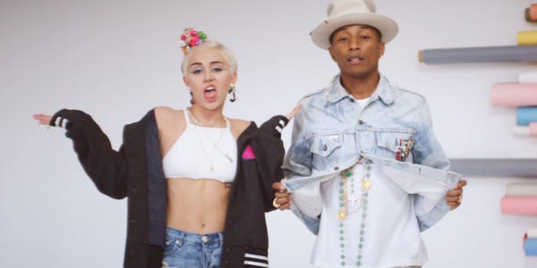 Watch Pharrell and Miley Cyrus' New Video for 'Come Get It Bae'