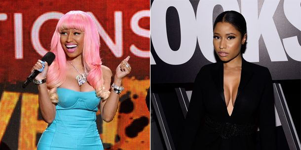 1. Nicki Minaj's Half Blue Hair Transformation - wide 4