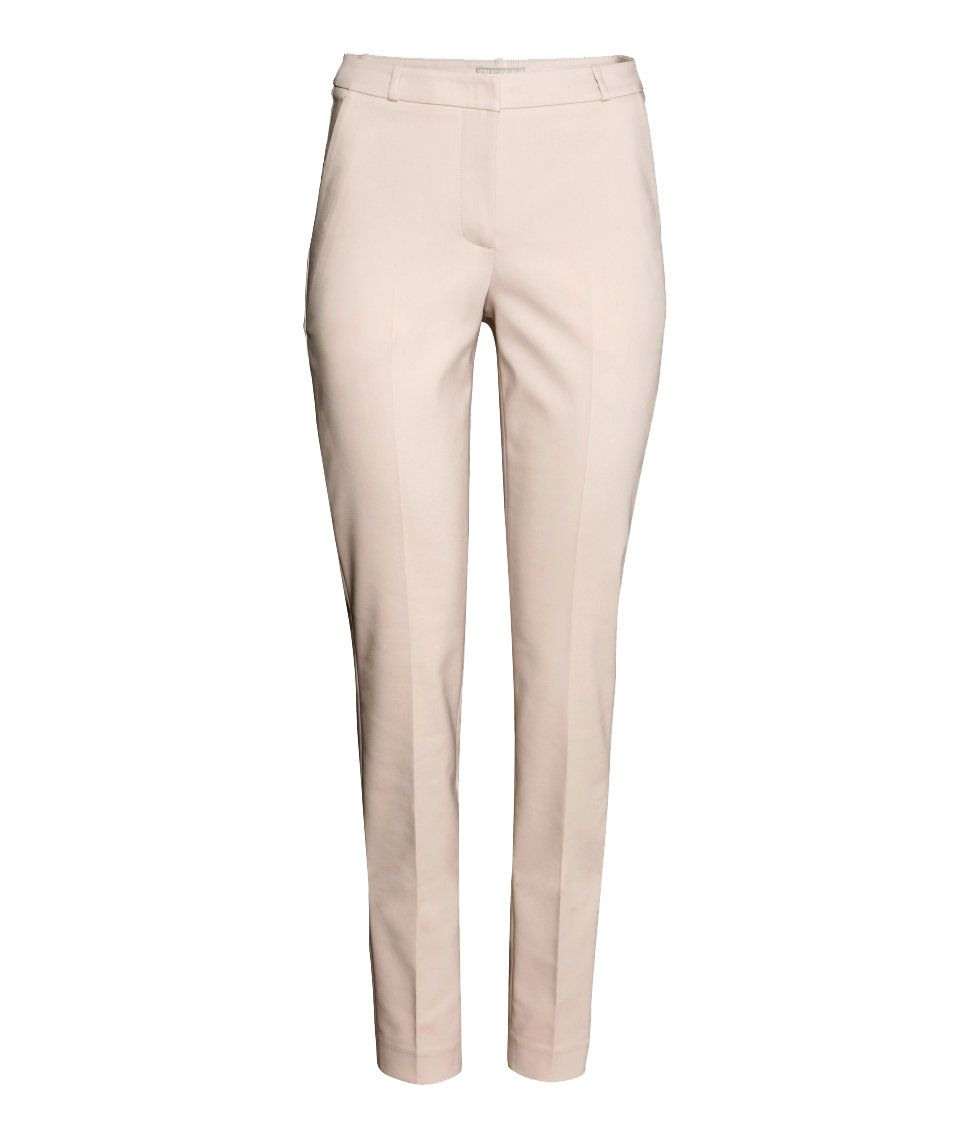 tan cigarette pants