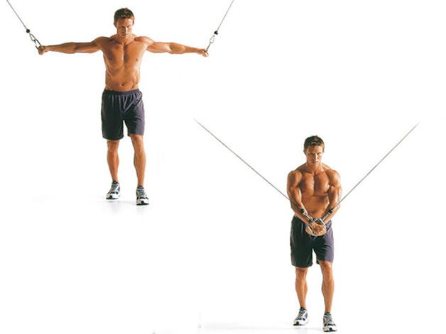 Shoulder, Rope, Strength training, Joint, Arm, Standing, Barbell, Physical fitness, Muscle, Exercise equipment, 