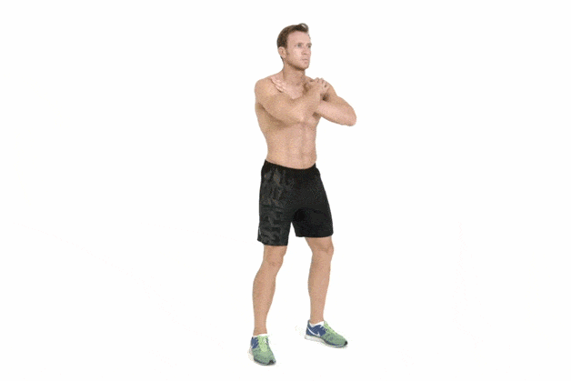 Standing, Shoulder, Arm, Human leg, Joint, Exercise equipment, Knee, Leg, Calf, Weights, 