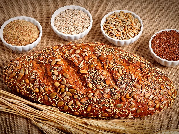 Food, Cuisine, Ingredient, Bread, Whole grain, Dish, Sesame, Grass family, Whole wheat bread, Produce, 