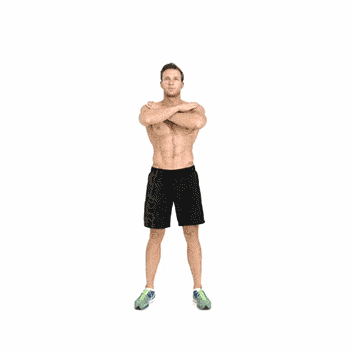 Standing, Shoulder, Arm, Joint, Exercise equipment, Human leg, Knee, Leg, Shorts, Kettlebell, 