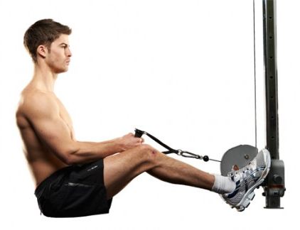 Exercise equipment, Arm, Exercise machine, Muscle, Elbow, Indoor rower, Abdomen, Chest, Leg, Sports equipment, 
