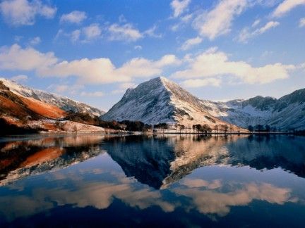 Nature, Mountainous landforms, Natural landscape, Mountain range, Reflection, Water resources, Highland, Landscape, Mountain, Winter, 