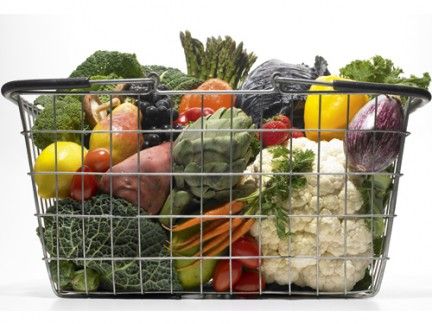 Produce, Food, Ingredient, Whole food, Vegan nutrition, Natural foods, Storage basket, Local food, Basket, Net, 