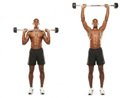 Standing discount shoulder workouts