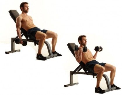 incline dumbbell bicep curl