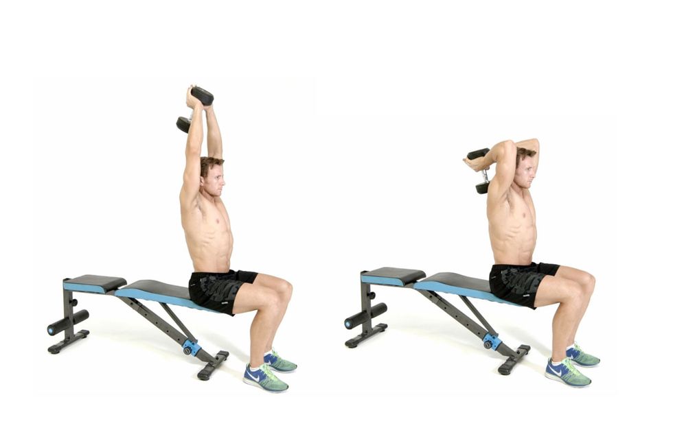 seated tricep extension