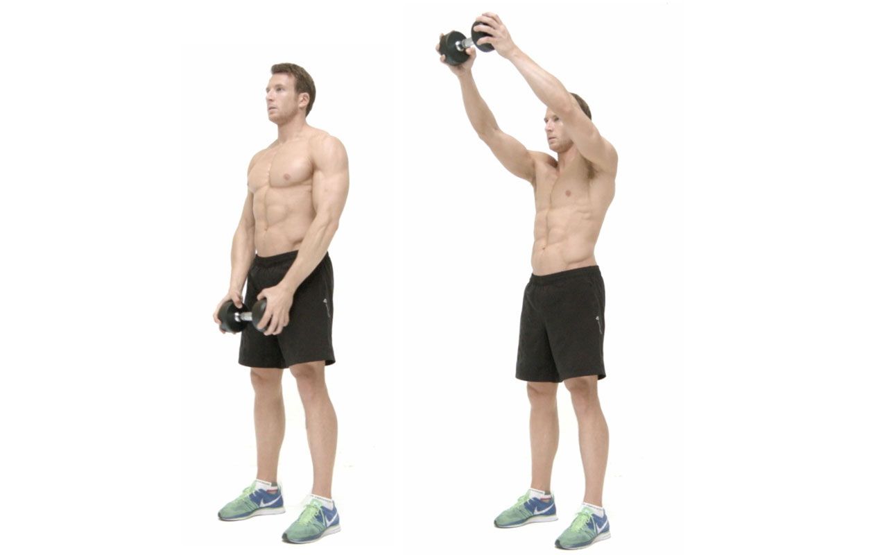 Dumbbell shoulder best sale workout for size