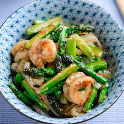 food, green, ingredient, produce, vegetable, cuisine, recipe, cooking, scampi, stir frying,