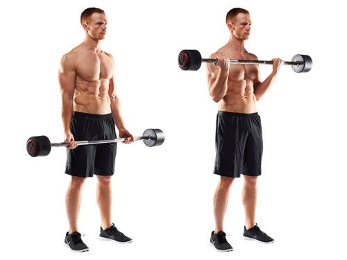 Chest and biceps super set workout 