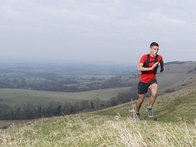 landscape, grassland, hill, outdoor recreation, shorts, people in nature, jogging, active shorts, running, adventure,