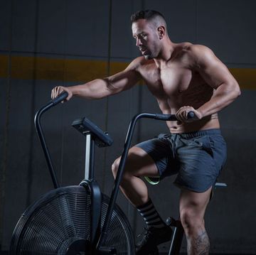 muscle, barechested, physical fitness, bodybuilding, arm, bicycle, room, chest, vehicle, leg,