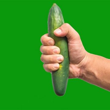 Green, Finger, Hand, Leaf, Knife, Thumb, Plant, Cucumber, Gesture, 