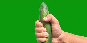Green, Finger, Hand, Leaf, Knife, Thumb, Plant, Cucumber, Gesture, 