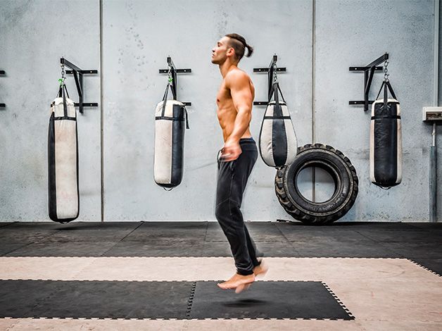 Skipping rope deals good exercise