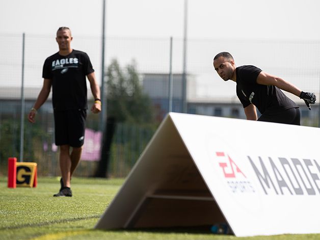 NFL Stars Teach Men's Health How to Play American Football