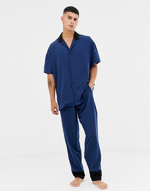 Clothing, Blue, Scrubs, Sleeve, Standing, Neck, Collar, Uniform, Electric blue, Pajamas, 