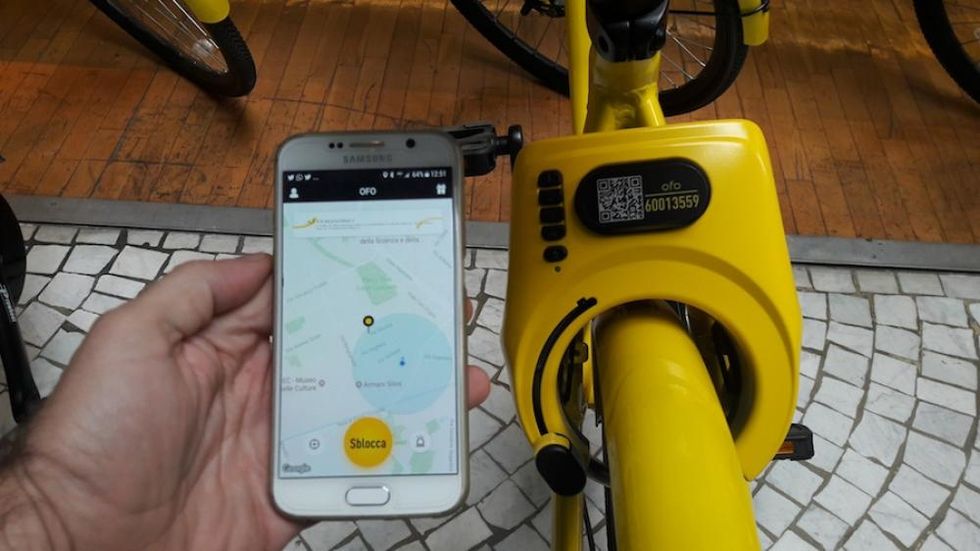 Un'App per smartphone consente di individuare e noleggiare la bici