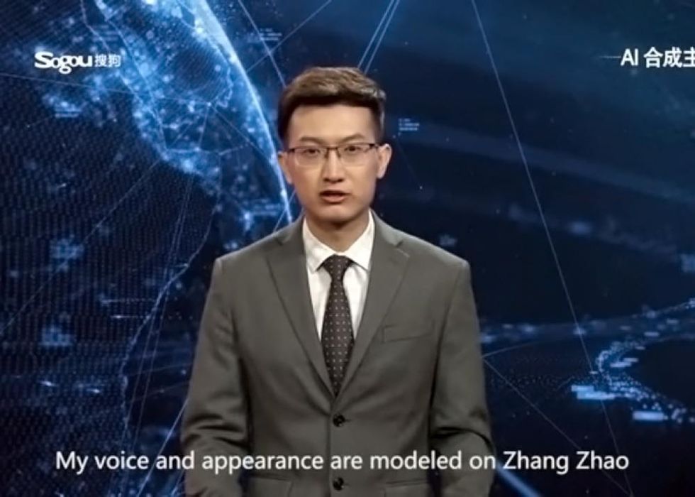 Creato dall’agenzia Xinhua e dal motore di ricerca Sogou, il presentatore ha preso le sembianze di un giornalista in carne e ossa